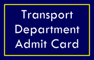 Manipur Transport Department Admit Card 2021/