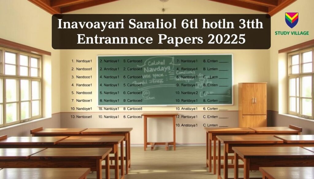 navodaya school 6th entrance exam paper